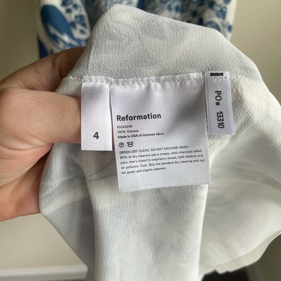 Reformation Watson Dress in Avian RARE 4 - Picture 8 of 8